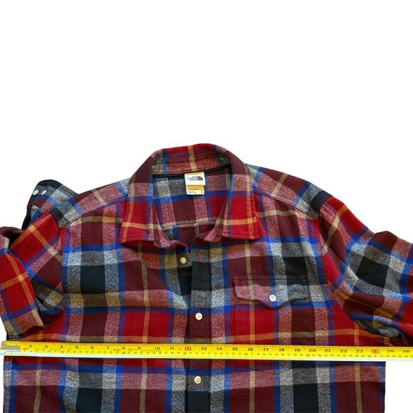 The North Face Men’s XL Red & Black Plaid Flannel Arroyo Shacket Shirt Jacket - Picture 9 of 10